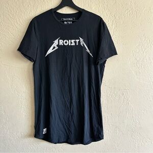 Dutch Bros Coffee Men's Black Graphic T-Shirt M Parody Metallica Logo